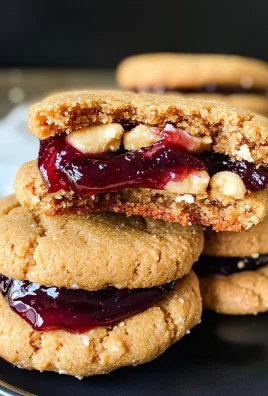 Peanut Butter & Jelly Cookie Sandwiches