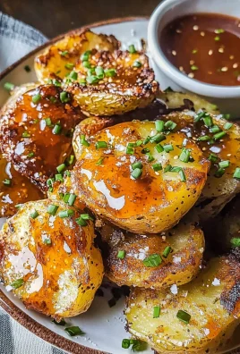 Salt and Vinegar Smashed Potatoes with Miso Ketchup