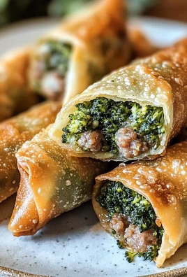 Sausage and Broccoli Rabe Egg Rolls A Fusion of Flavor in Your Air Fryer or Oven