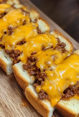 Sloppy Joe French Bread Slices