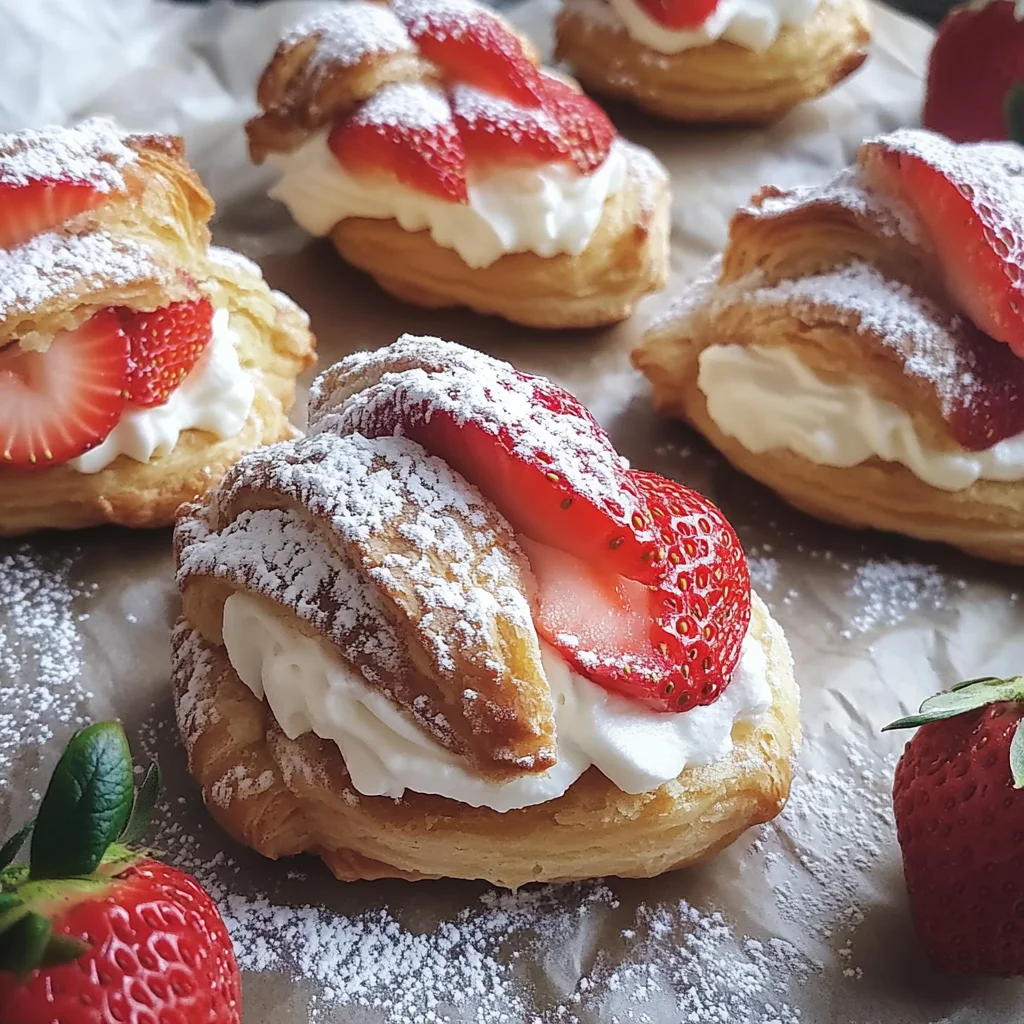 Strawberry Cream Puffs