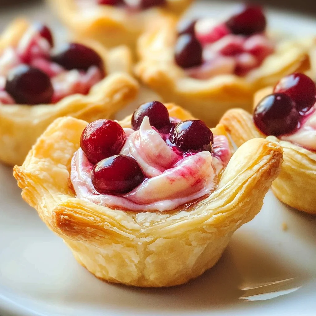 Sweet Cream Cheese Cranberry Tartlets