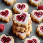 Valentine’s Linzer Cookies