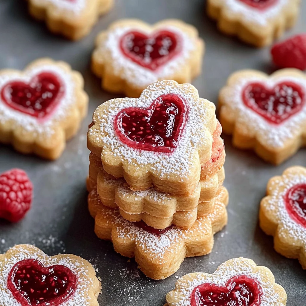 Valentine’s Linzer Cookies