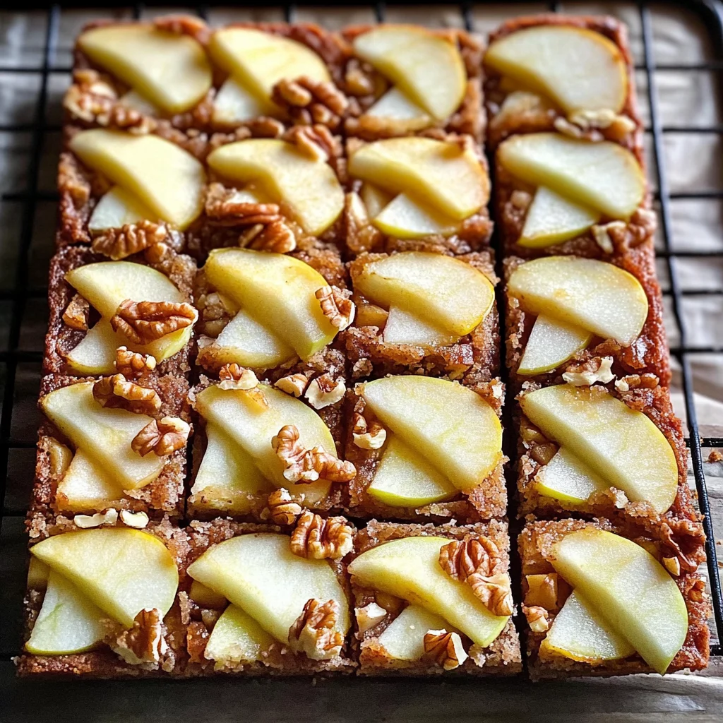 Vegan Apple Walnut Bars