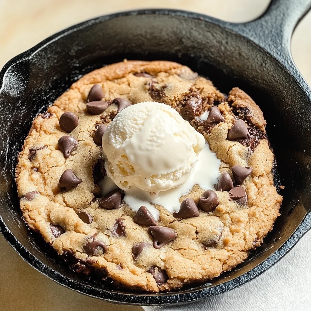 Vegan Chocolate Chip Cookie Skillet