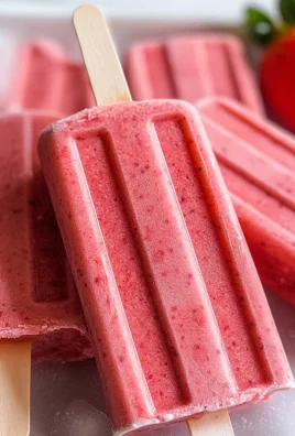 Vegan Strawberry Popsicles