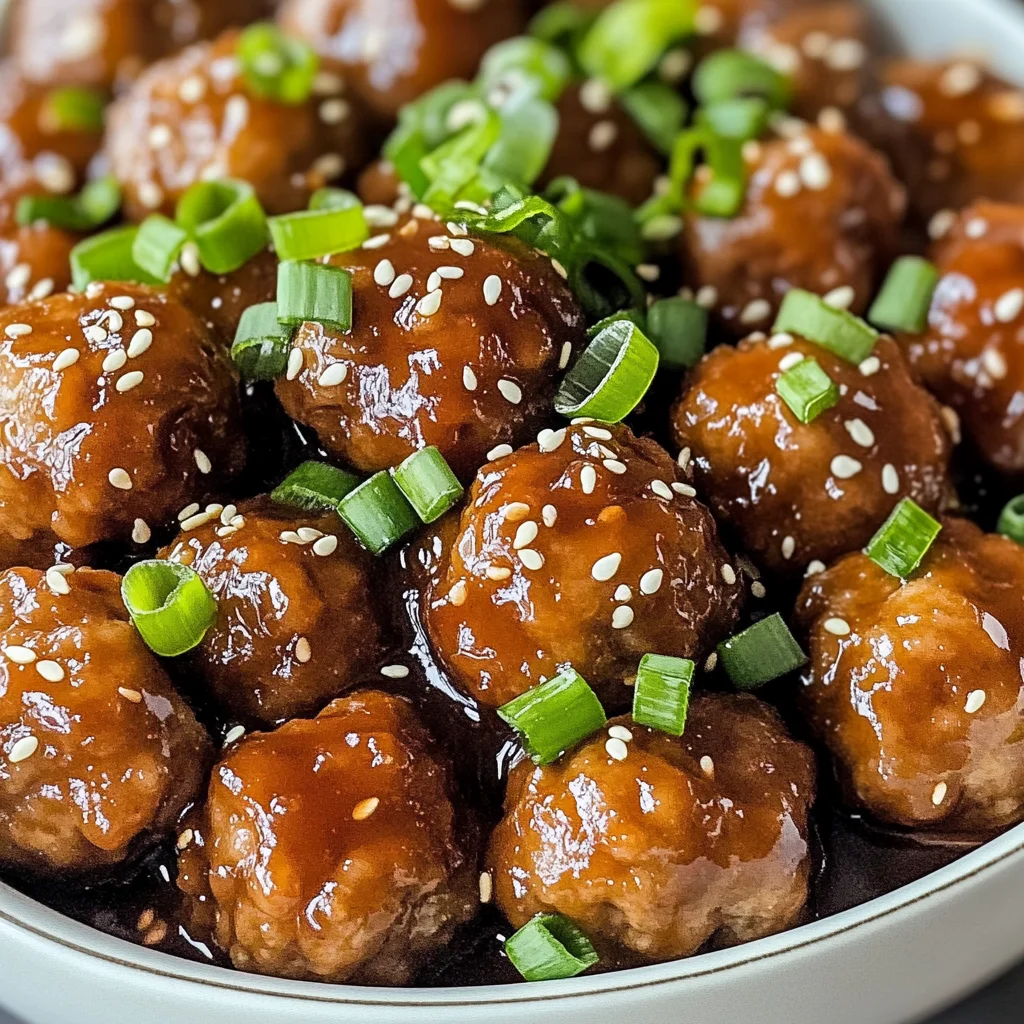 Asian Crockpot Meatballs