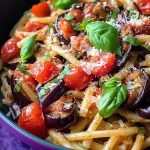 Aubergine Pasta (Eggplant Pasta)