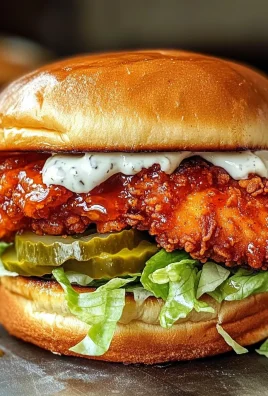 Baked Nashville Hot Chicken Sandwich with Honey