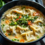 Best Creamy Potsticker Soup