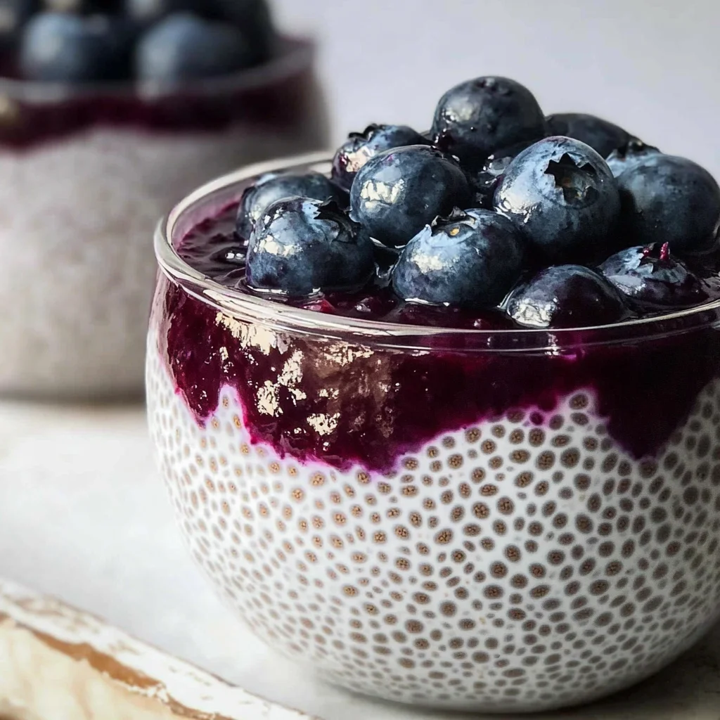 Blueberry Coconut Chia Pudding