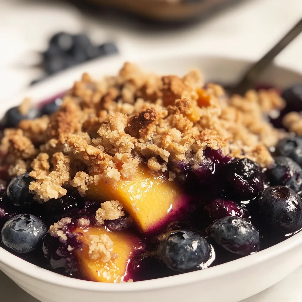 Blueberry Peach Crisp