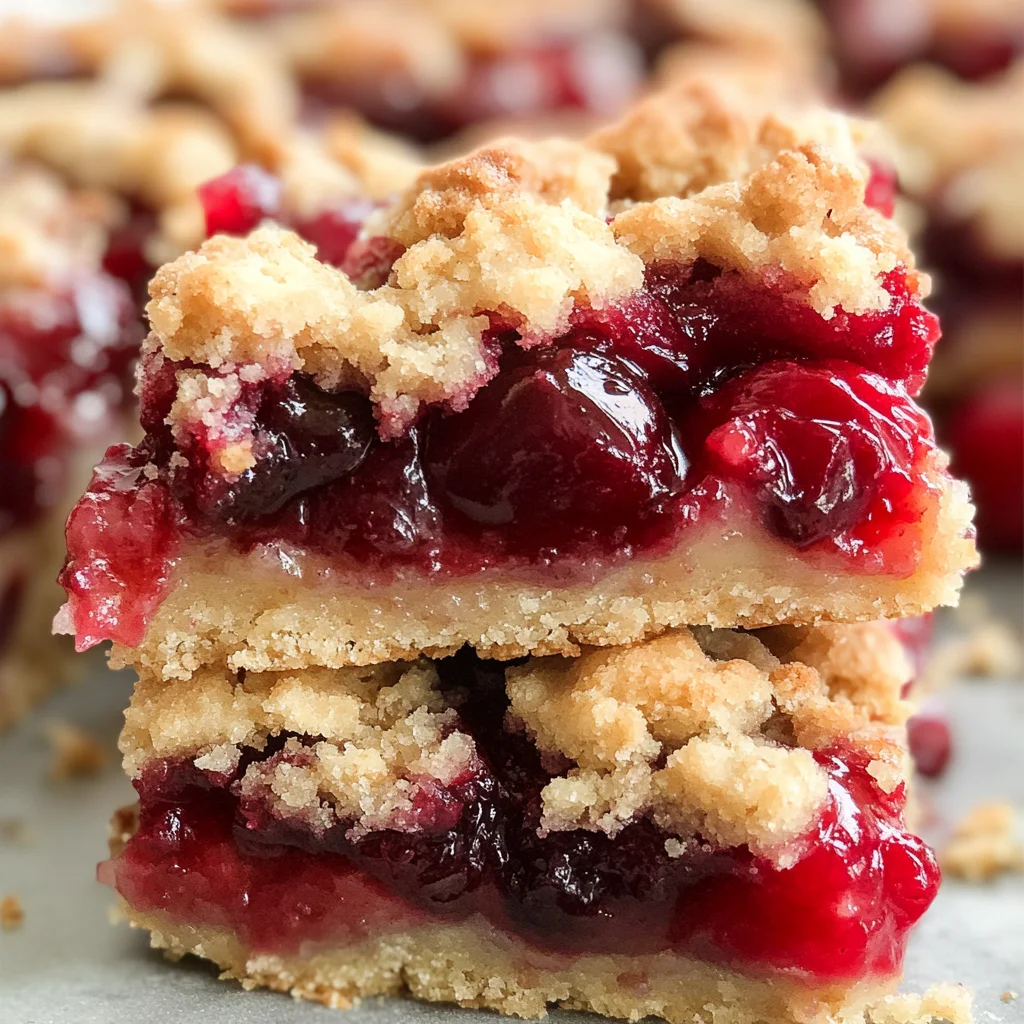 Cherry Pie Crumble Bars