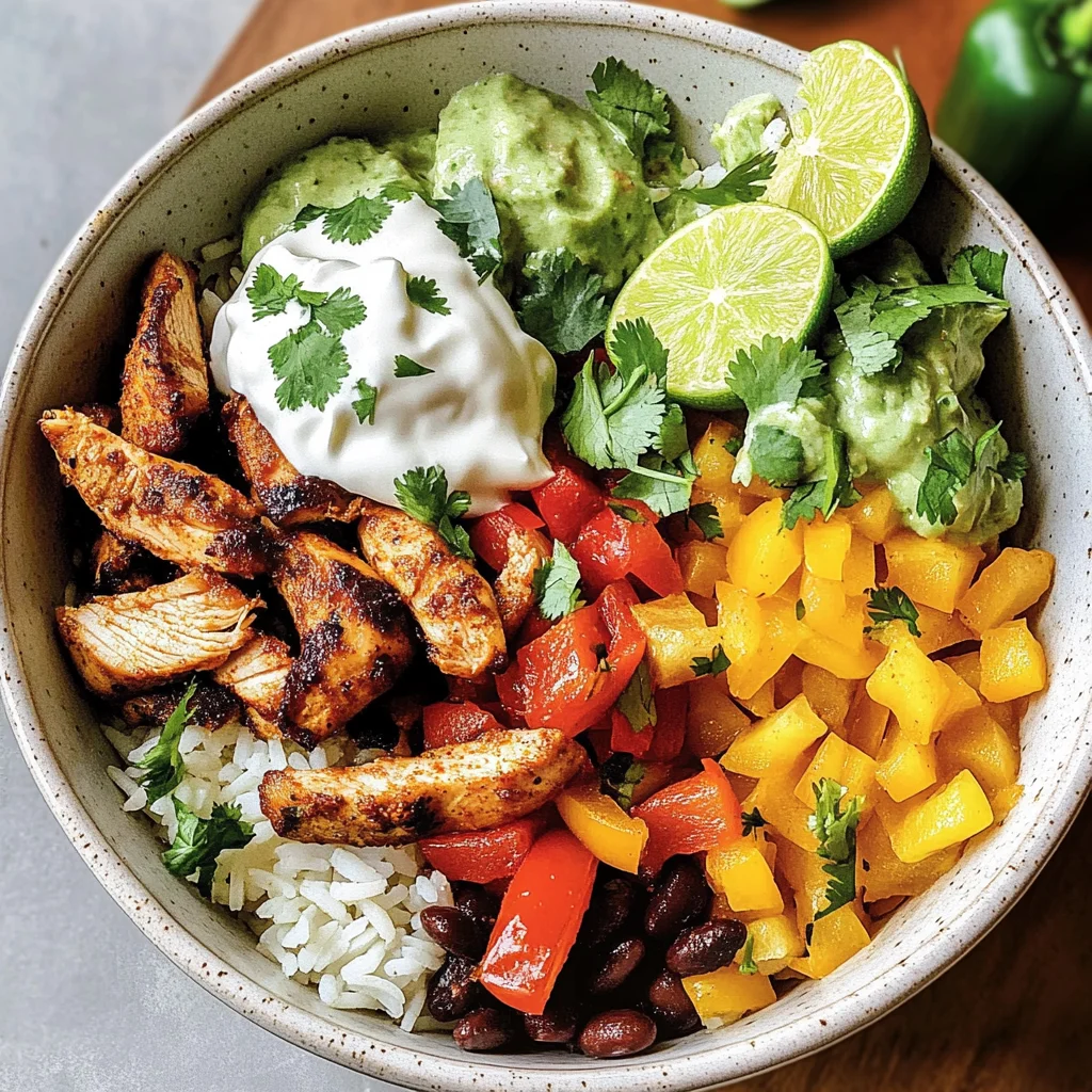 Chicken Fajita Burrito Bowl