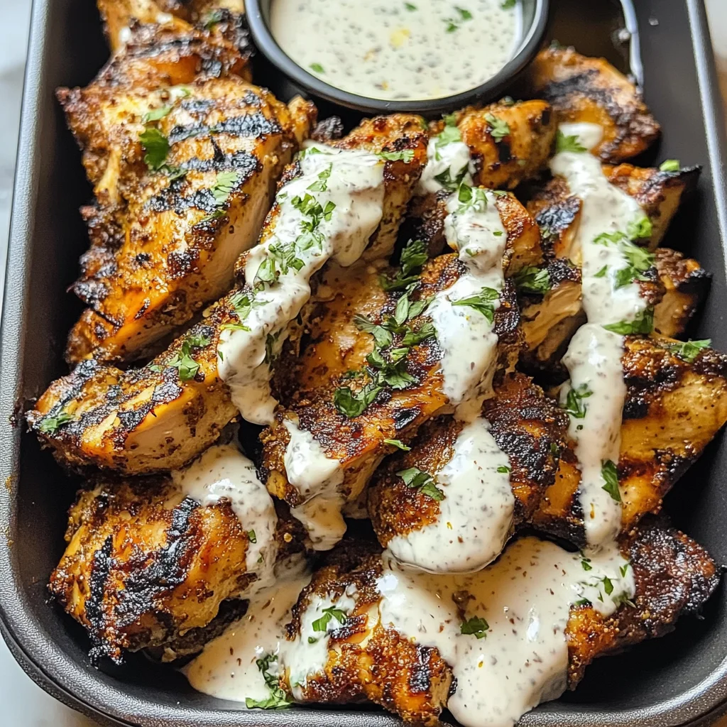 Chicken Shawarma with Garlic White Sauce