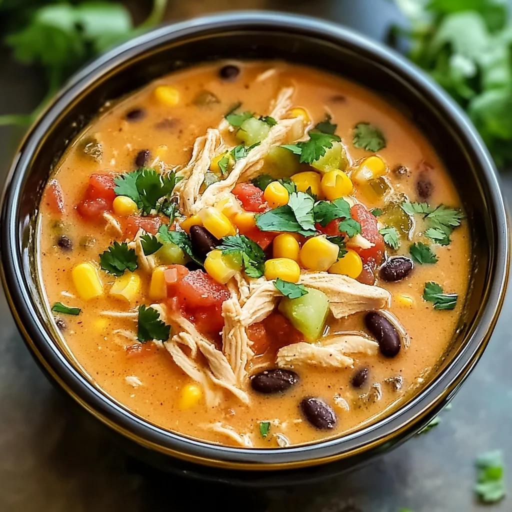 Chicken Taco Soup with Cream Cheese