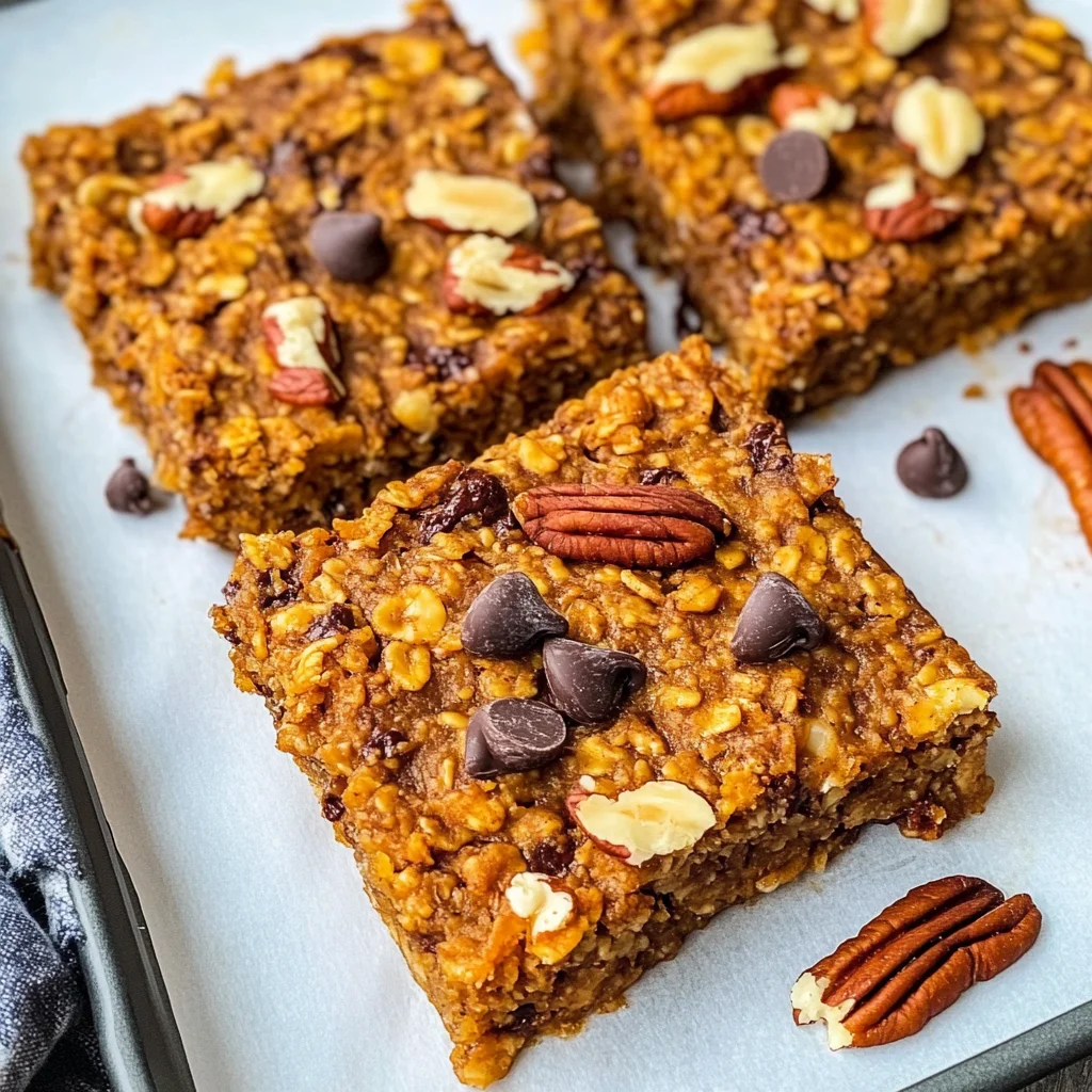 Chocolate Chip Pumpkin Baked Oatmeal