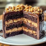 Chocolate Snickers Cake