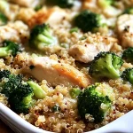 Creamy Chicken Quinoa and Broccoli Casserole