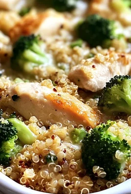 Creamy Chicken Quinoa and Broccoli Casserole