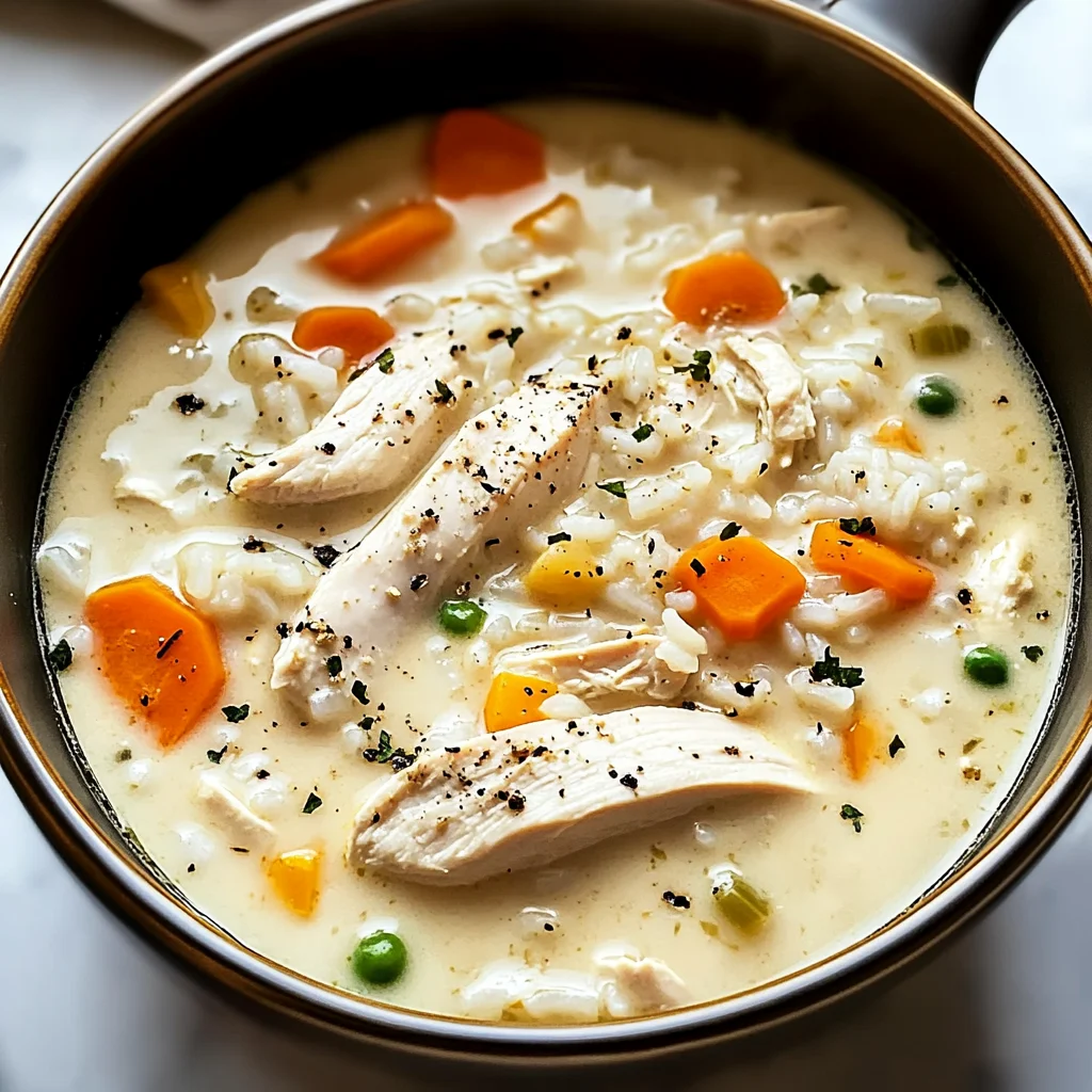 Creamy Chicken and Rice Soup