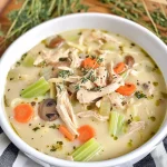 Creamy Keto Chicken Noodle Soup