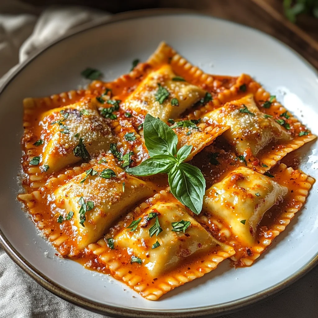 Creamy Red Pepper Ravioli: A Family-Favorite Weeknight Wonder