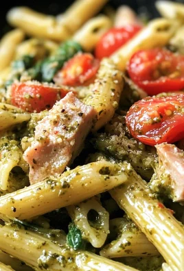 Creamy Tuna Pesto Pasta (Quick and Easy)