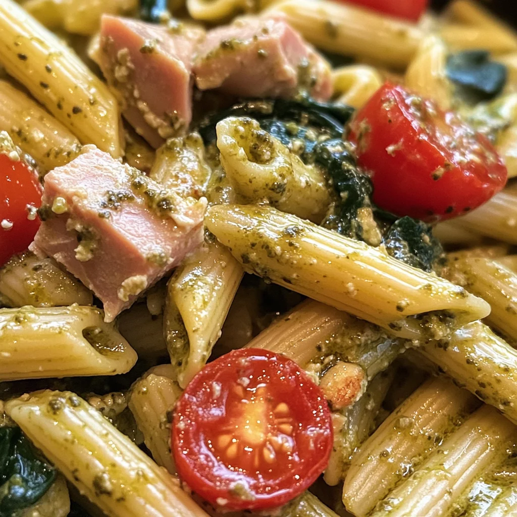 Creamy Tuna Pesto Pasta (Quick and Easy) image 3