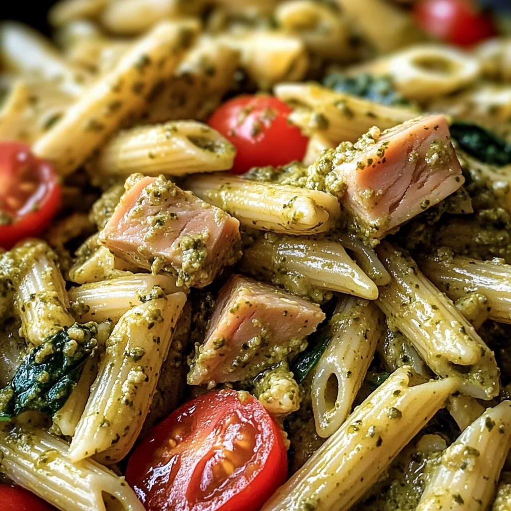 Creamy Tuna Pesto Pasta (Quick and Easy) image 4