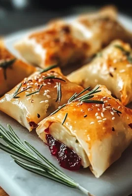 Crispy Brie and Cranberry Rice Paper Bites Recipe