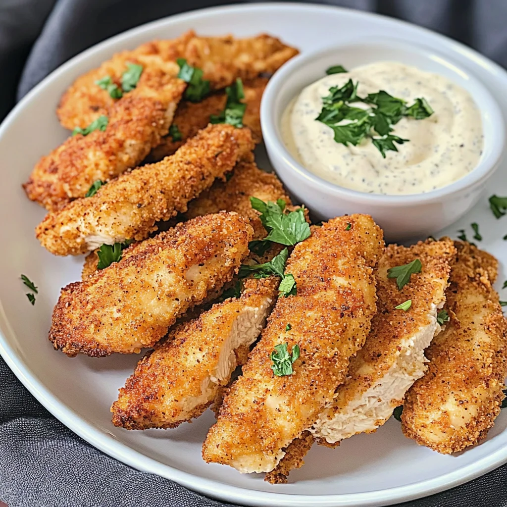 Crispy Keto Cajun Air Fryer Chicken Strips