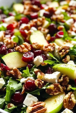Delicious Apple Cranberry Walnut Salad with Candied Walnuts Recipe