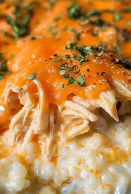 Easy Cheesy Buffalo Chicken Rice Casserole