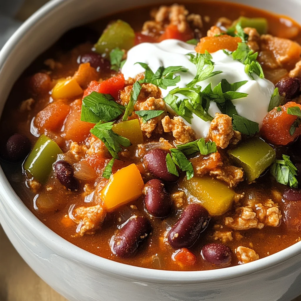 Easy Ground Chicken Chili