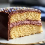 French Butter Cake with Old Fashioned Fudge Frosting