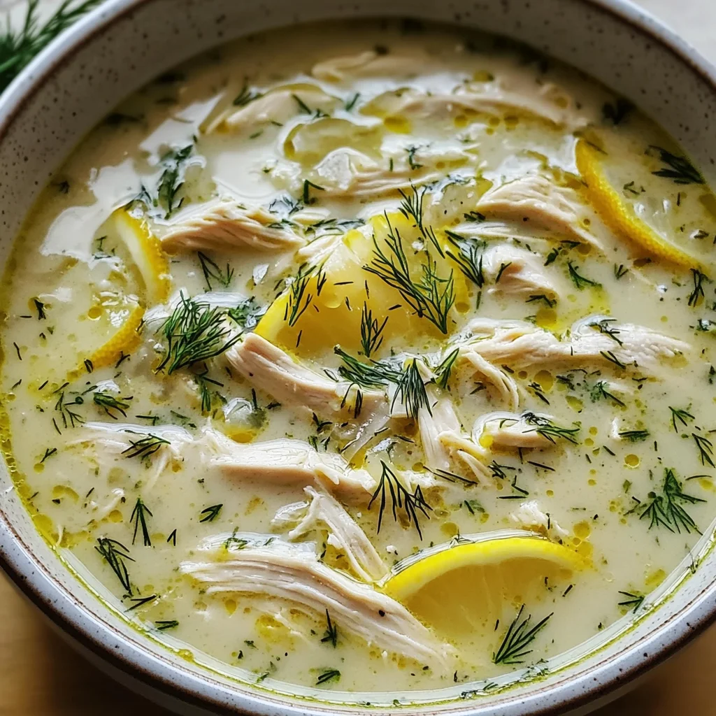 Greek Lemon Chicken Soup