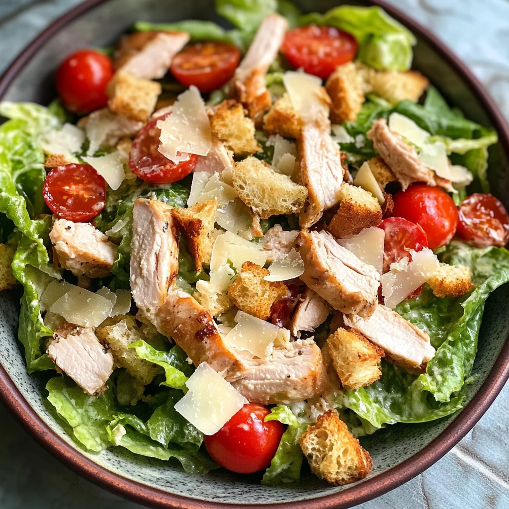 Healthy Turkey Caesar Salad Recipe