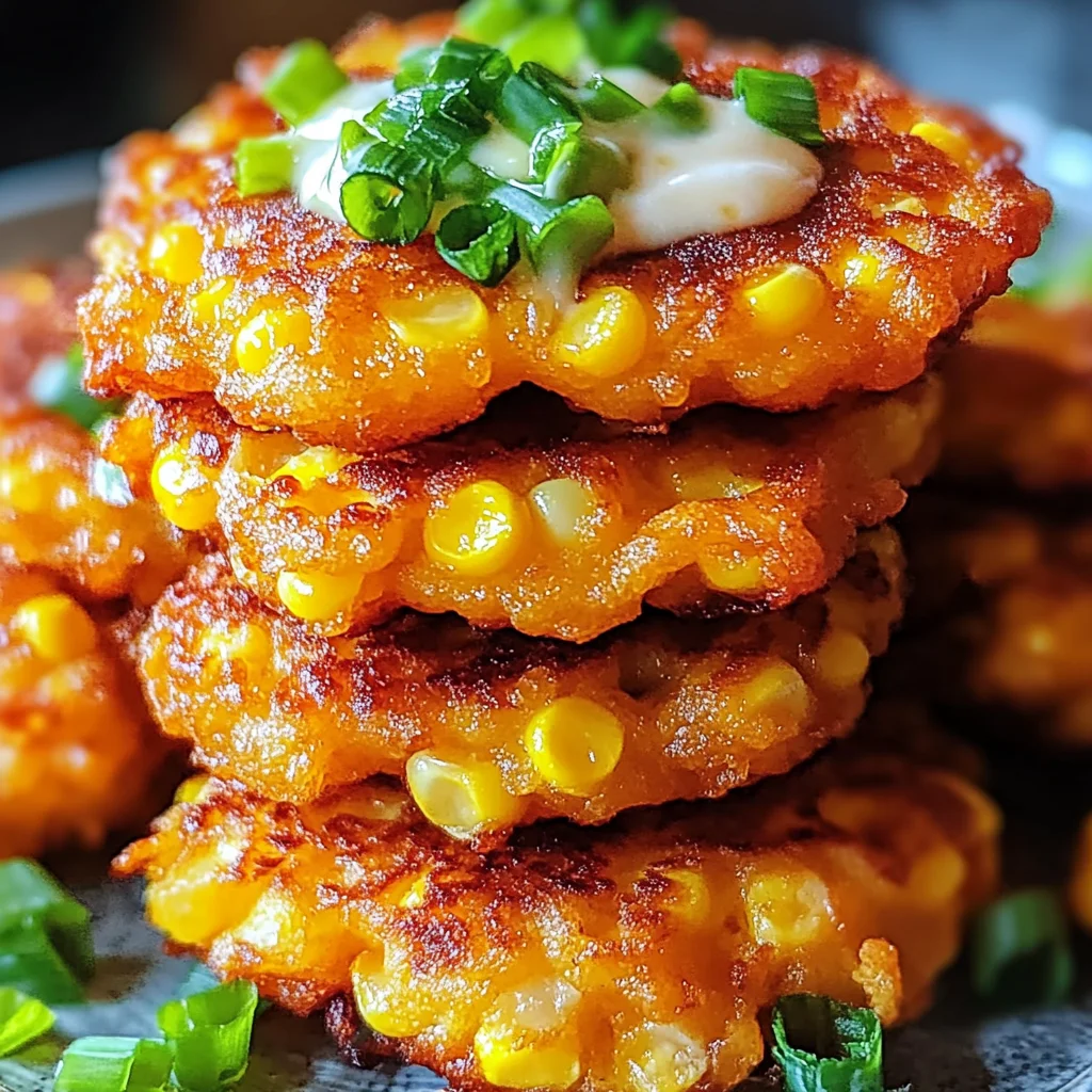 Irresistibly Crispy Cheesy Corn Fritters