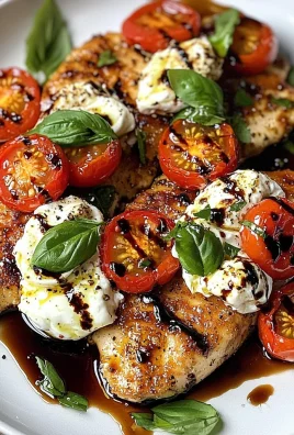Italian Basil Chicken Cutlets with Tomato and Burrata Topping