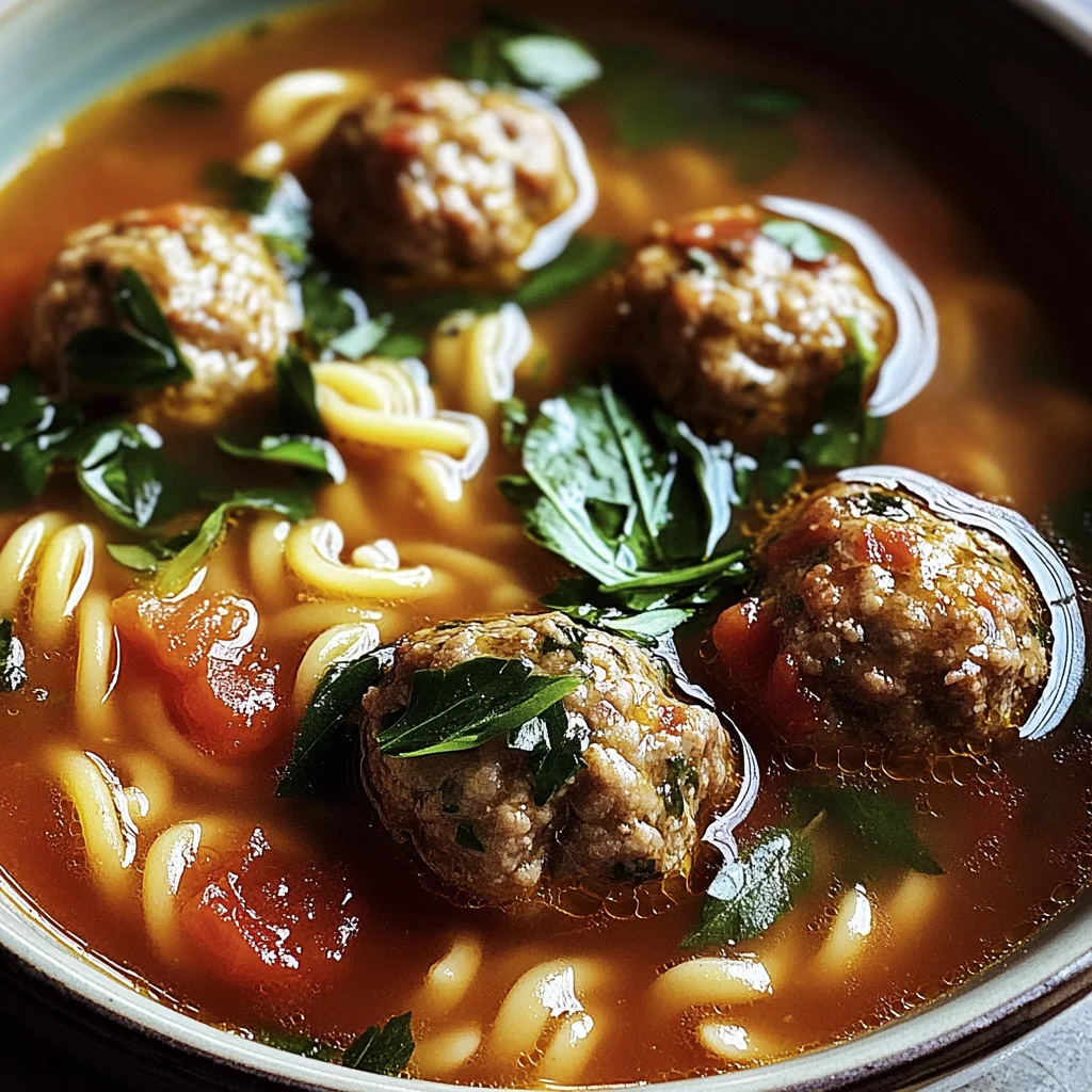 Italian Meatball Soup