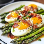 Keto Asparagus and Eggs With Warm Bacon Dressing