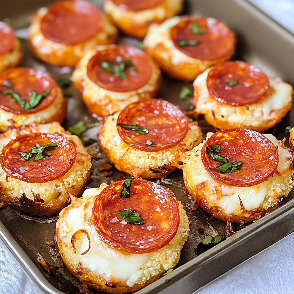 Keto Cauliflower Pizza Bites