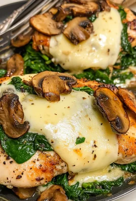 Keto Mushroom, Spinach and Cheese Chicken