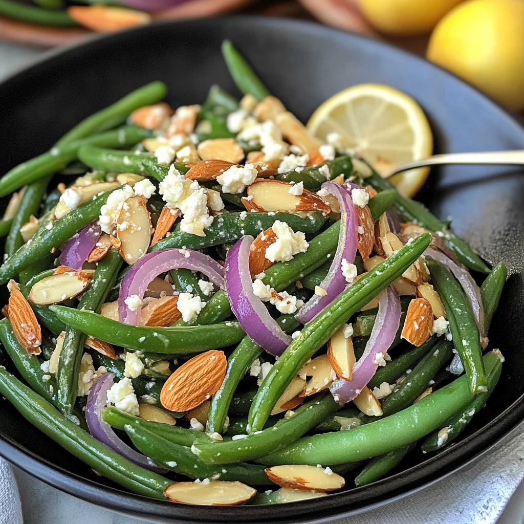 Keto Warm Green Bean Salad with Almonds