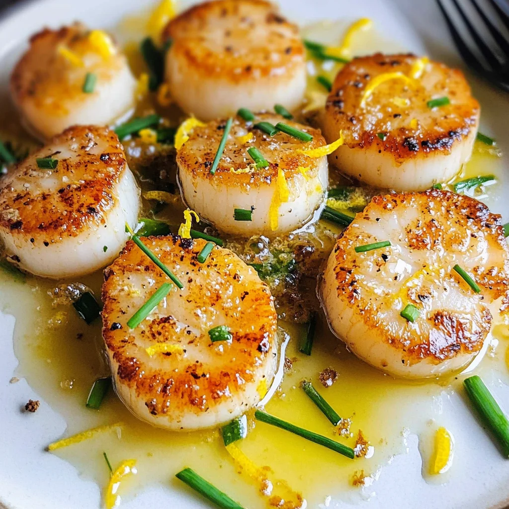 Lemon Butter Scallops Recipe