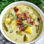 Low-Carb Dill Pickle Soup With Bacon