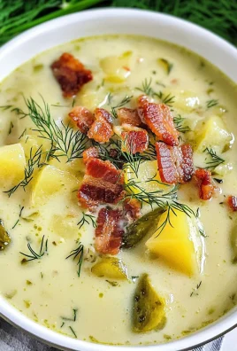 Low-Carb Dill Pickle Soup With Bacon
