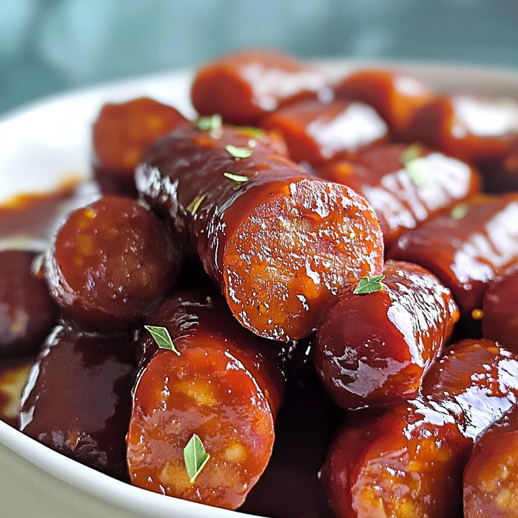 Low Carb Baked BBQ Sausages